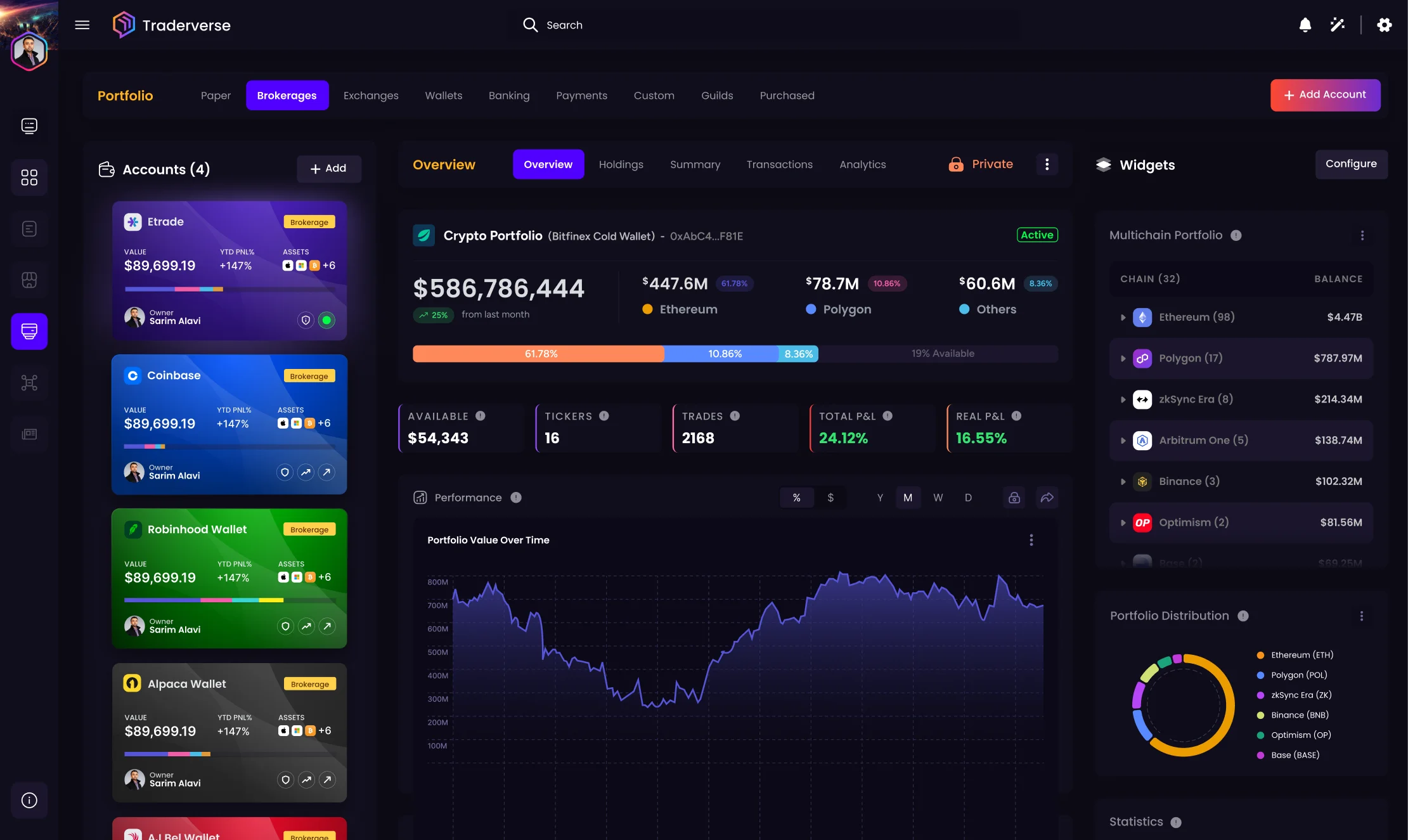 Traderverse Desktop Screen